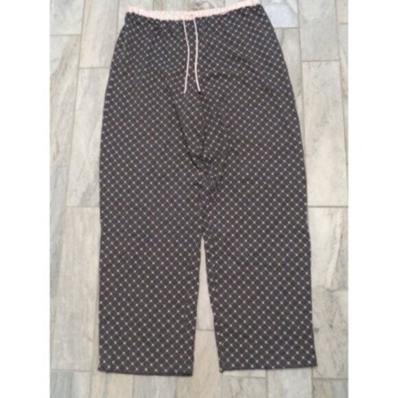 NEW Liz Claiborne women's medium 10/12 gray/pink lounge pants MSRP $60 - Picture 1 of 5
